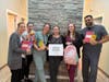 Family Practice of Middletown’s team thanks patients for their donations.