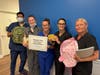 IMA Urgent Care’s team with donations.
