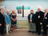 L to r: Leslie Hirsch, CEO of Saint Peter’s Healthcare System, Chip and Harriet Donnelly and Chris Reed of The Dorothy B. Hersh Foundation; Catholic Rev. Jonathan Toborowsky of the Metuchen diocese and David Samuel, Board of Trustees.