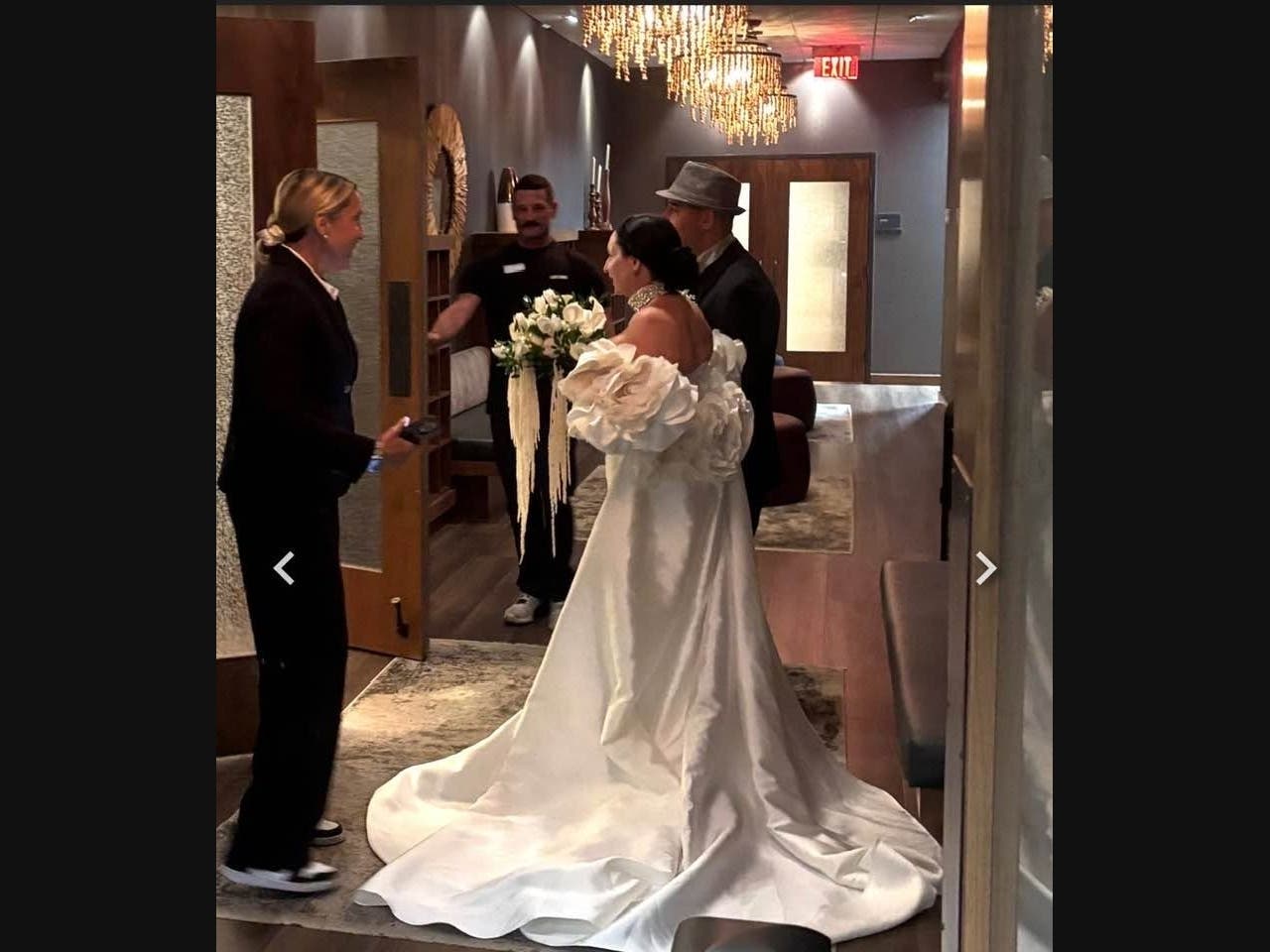 Nor'easter Nearly Ruined Their Wedding. Newlyweds Married At Life Time Fitness