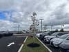 Their new paved parking lot. Customers complained in the past about having to walk in dress shoes, and park, in a gravel parking lot.