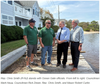 With Ocean Gate town officials.