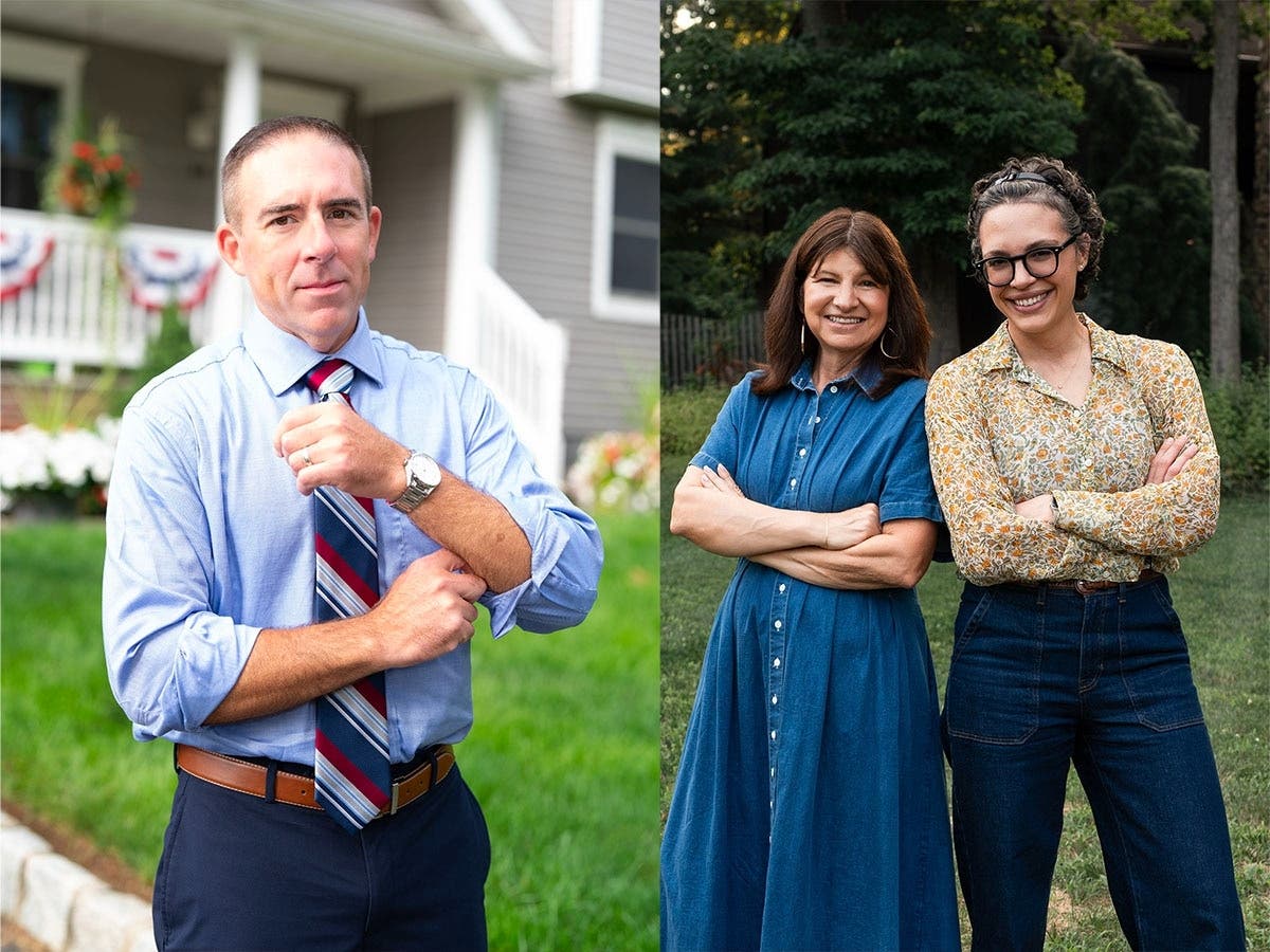 Bernard Daus, Susan Henderson and Amanda Faryar, running for three seats.