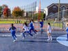 Secaucus girls play on the new mini pitch Oct. 26.