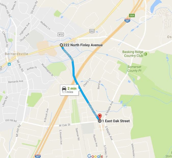 North Finley Avenue To Close For Four Months In Basking Ridge and ...