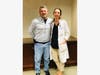 Mark Connors with Danielle Minett, MD, emergency room physician
