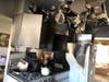 Clark firefighters responded to a kitchen fire at a township home on Tuesday morning.