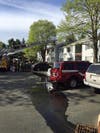 Authorities are investigating a fire that broke out at an apartment complex in Franklin Township Thursday morning.