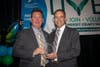 Mark Irwin receives the Board Leadership Award from Somerset County and Plainfield YMCA President and CEO David Carcieri