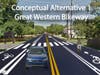 Conceptual drawing of the Mercer County Great Western Bikeway