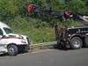 A crash involving a tractor trailer caused delays on I-287 south Monday afternoon in Bridgewater.
