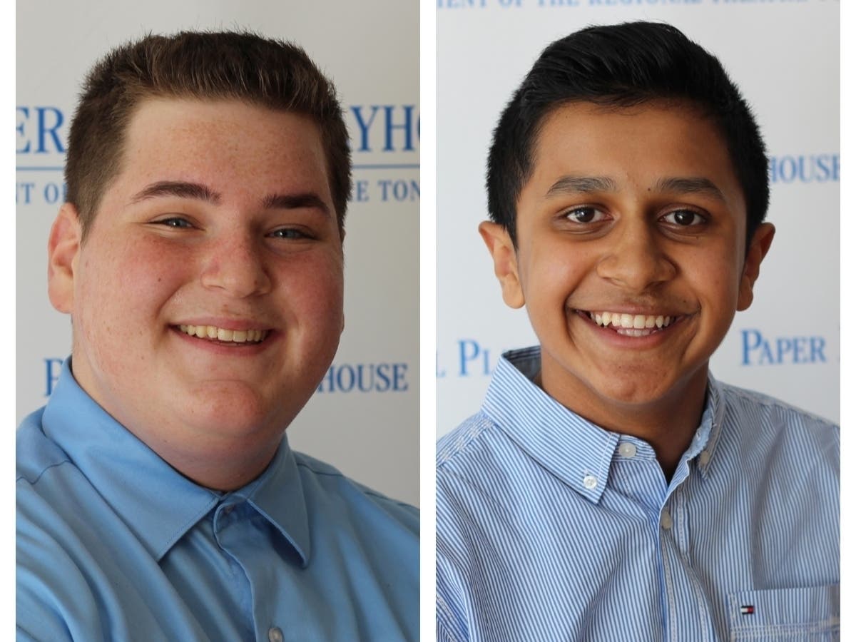 From left: Jason Spinrad and Wasif Sami were selected to be a part of the Paper Mill Playhouse's Summer Musical Theatre.