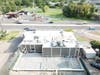Aerial view of the construction.