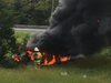 Liberty Corner Fire Company responded to put out the car fire on I-78 on Monday morning.