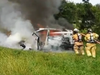 Liberty Corner Fire Company responded to put out the car fire on I-78 on Monday morning.