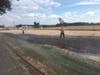 Hillsborough firefighters were busy on Wednesday as they battled two brush fires and two combine fires.