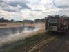 Hillsborough firefighters were busy on Wednesday as they battled two brush fires and two combine fires.