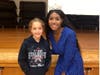 Miss America 2019 Nia Franklin with Daphne Georgiades, a 4th grader of Liberty Corner School.