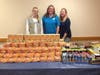 Lauren Richardson, Basking Ridge; Erika Lewin, Associate Program Director, Somerset Hills YMCA; Jackie Taylor, Girl Scout leader and member of the board at the Food Bank Network of Somerset County.