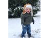 Logan Burns of Martinsville enjoying the first snow fall of the season.