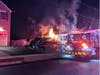 A fire ripped through a home in Raritan borough on Sunday night.