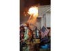 A fire ripped through a home in Raritan borough on Sunday night.