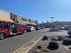 Three stores in the Clark Commons were evacuated due to high carbon monoxide readings​ on Wednesday afternoon, Clark Fire Chief Frank Cerasa said.