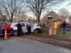  A trapped driver was rescued by Clark Firefighters following a crash on the Garden State Parkway on Friday morning.