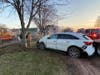  A trapped driver was rescued by Clark Firefighters following a crash on the Garden State Parkway on Friday morning.