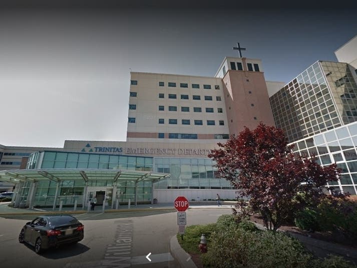 Trinitas Regional Medical Center ​​set up "triage" tents Monday outside the Emergency Department​ in case it sees an increase in patients seeking care for the flu or new coronavirus.