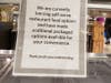 The self-serve hot and cold food bars were also shut down. Additional packaged options were offered instead.