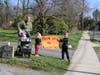 Princeton's Littlebrook School teachers staged a car parade on Friday to cheer up their students while following all of the best practices of social distancing amid the new coronavirus outbreak.