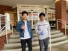 Vivek Chakrapani and Michael Wu, 11th graders, met in Robotics class and are using their talents to 3D print face shields for hospital workers.