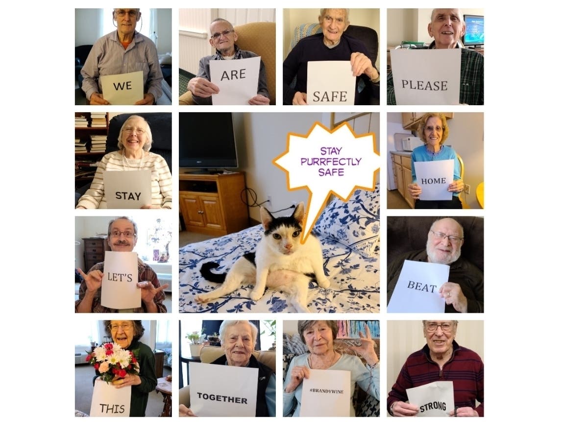 Despite being quarantined due to the new coronavirus, Princeton seniors at Brandywine Assisted Living​​ created a heartwarming video showing they are still smiling and dancing away.