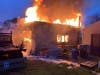 A garage caught fire early Wednesday morning in the Bradley Gardens section of Bridgewater.
