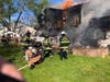 A Clark homeowner was able to escape a fire on Monday but the family dog did not survive.