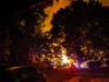 The fire broke out at a vacant home on Maple Avenue, which was currently under construction, on Wednesday at about 2:40 a.m.