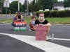 Police shut down Route 22 East in Bridgewater and Route 206 North in Hillsborough for protesters to kneel on the highway Friday.