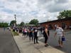 Hundreds of residents are waiting in line for hours to get into the Somerville Motor Vehicle Commission.