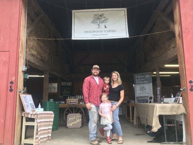 The Knox family consists of Jon and Kim, their 5-year-old daughter Ginny, 18-month-old son Duke and their Labrador Border Collie mix dog Rita.