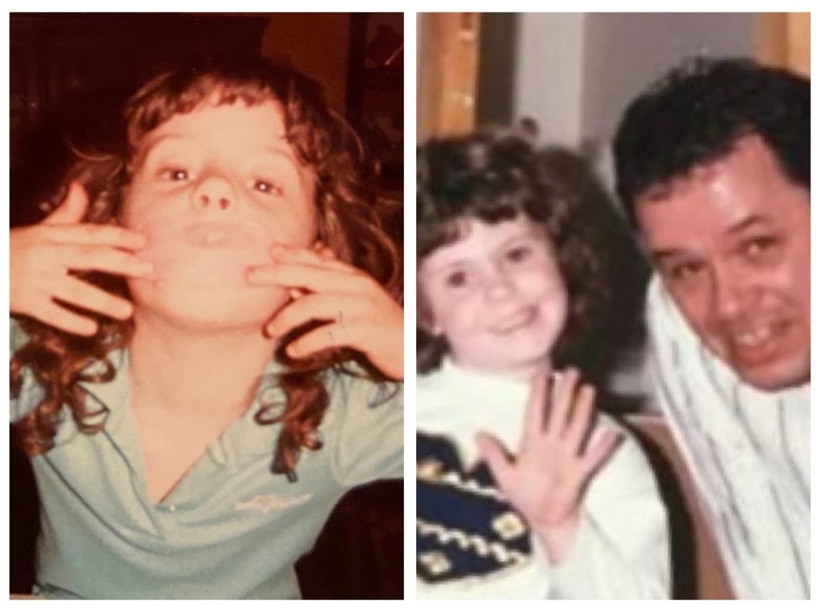 Left to right: Jenn Roster and Chrissy Goeller and their father, Bobby Goeller.