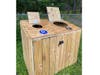 Eagle Scout Andrew Noviello designed, built, and positioned four clearly marked waste disposal stations around ​Washington Valley Park.
