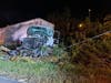 A tractor-trailer crashed on I-78 taking out an overhead sign for I-287 and spilling 80 gallons of fuel in Somerset County on Sunday morning.