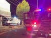 A van crashed into a Garwood storefront on South Avenue late Wednesday night.