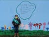 Multiple Garwood Girl Scouts troops came together to paint and fix a defaced mural originally started by Troop 4200​ at Hartman Park​.