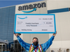 Amazon donated $40,000 to Franklin Food Bank, which will feed 400 families of four for a week.