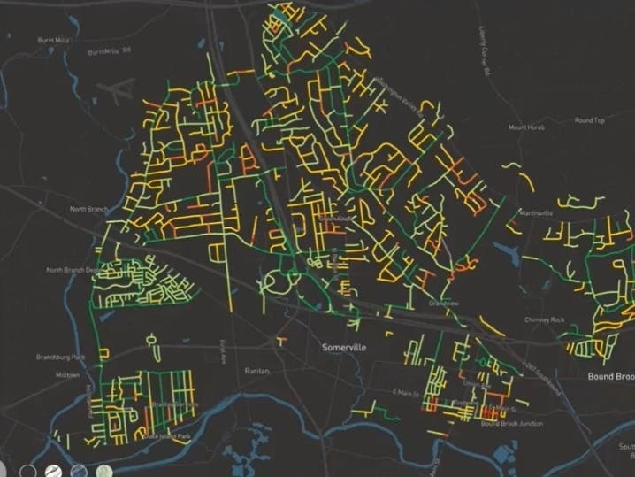 An interactive map showing the condition of each roadway is expected to be released to the public by the end of the 2020 calendar year.​