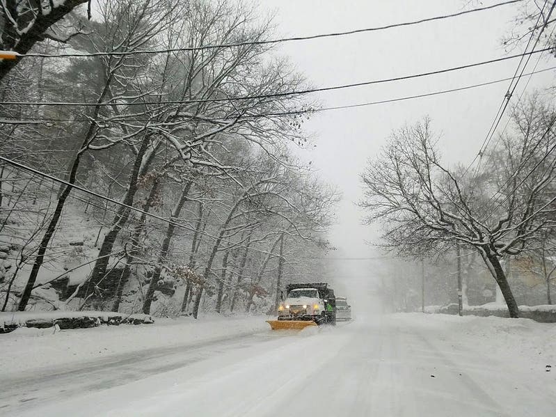 A "major" nor'easter hit the Hillsborough area on Wednesday, producing heavy snow and causing closures across Somerset County.