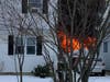 Firefighters were busy on Thursday morning battling a garage fire in Bound Brook.