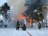 Firefighters were busy on Thursday morning battling a garage fire in Bound Brook.